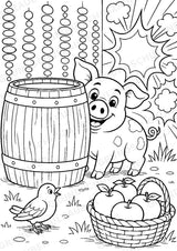 Schwein POP Art Ausmalbilder 15 Malvorlagen – Materialseite 14