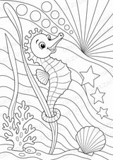Seepferdchen POP Art Ausmalbilder 15 Malvorlagen – Materialseite 3