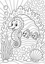 Seepferdchen POP Art Ausmalbilder 15 Malvorlagen – Materialseite 11