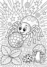 Spinnen POP Art Ausmalbilder 15 Malvorlagen – Materialseite 3