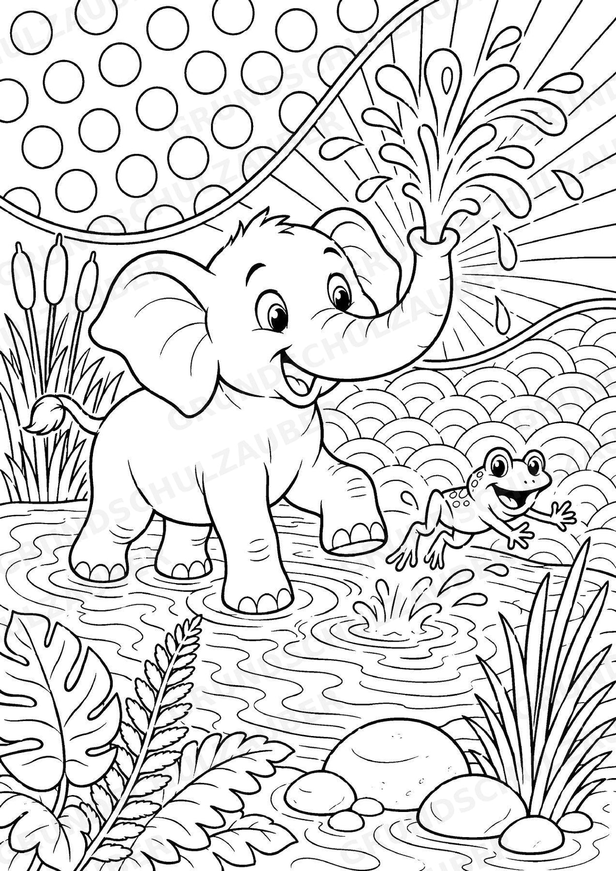 Tiere POP Art Ausmalbilder 15 Malvorlagen – Materialseite 3