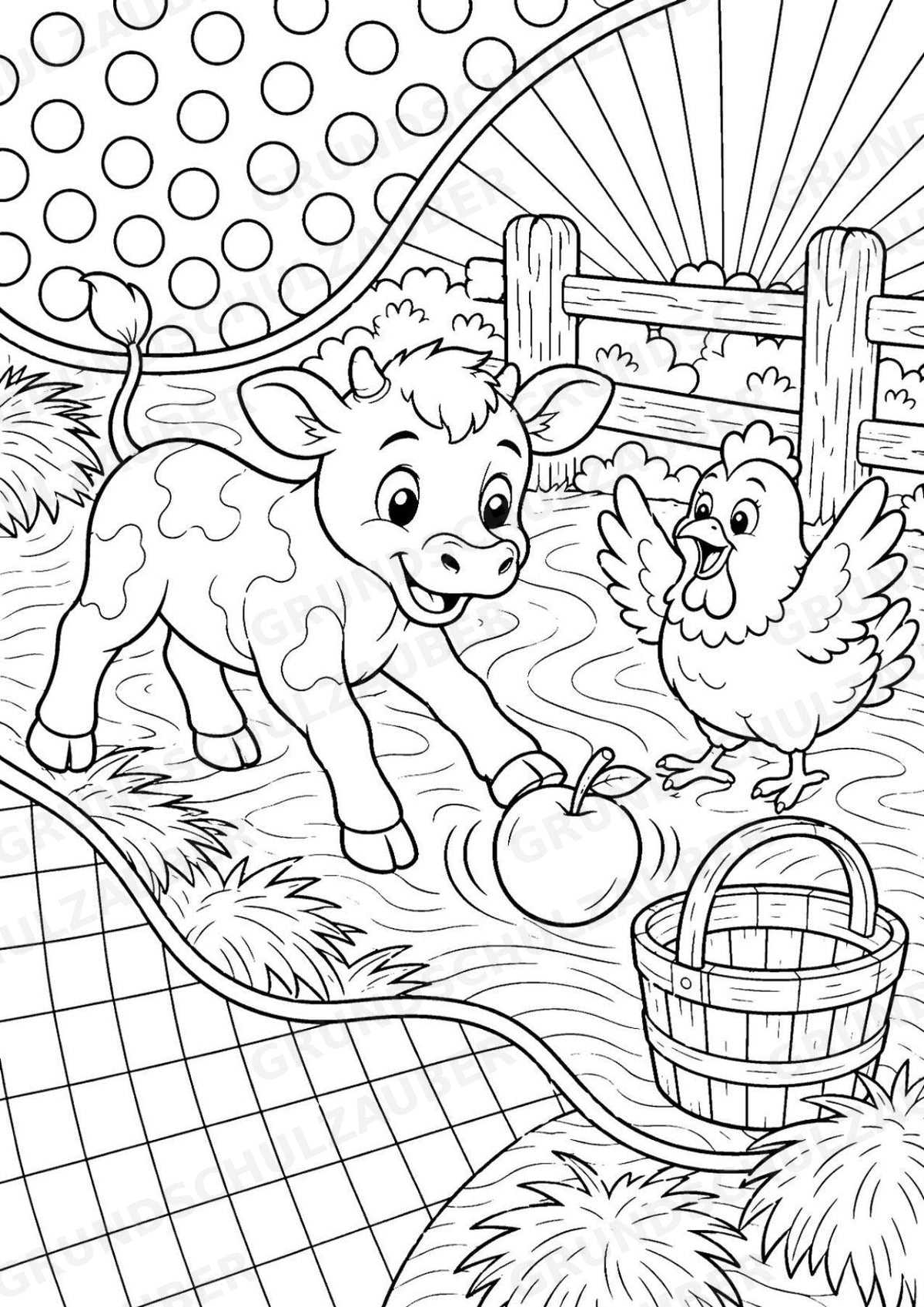 Tiere POP Art Ausmalbilder 15 Malvorlagen – Materialseite 15