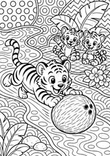 Tiger POP Art Ausmalbilder 15 Malvorlagen – Materialseite 5