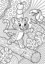 Tiger POP Art Ausmalbilder 15 Malvorlagen – Materialseite 13