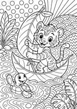Tiger POP Art Ausmalbilder 15 Malvorlagen – Materialseite 14