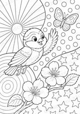 Vogel POP Art Ausmalbilder 15 Malvorlagen – Materialseite 2