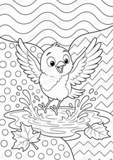 Vogel POP Art Ausmalbilder 15 Malvorlagen – Materialseite 3