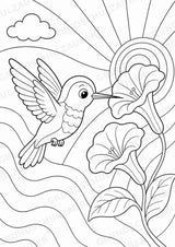 Vogel POP Art Ausmalbilder 15 Malvorlagen – Materialseite 5