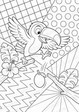 Vogel POP Art Ausmalbilder 15 Malvorlagen – Materialseite 15