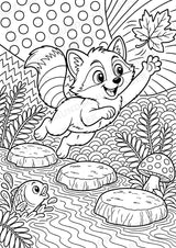 Waschbär POP Art Ausmalbilder 15 Malvorlagen – Materialseite 2