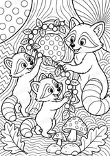 Waschbär POP Art Ausmalbilder 15 Malvorlagen – Materialseite 6