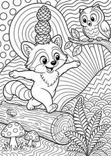 Waschbär POP Art Ausmalbilder 15 Malvorlagen – Materialseite 13