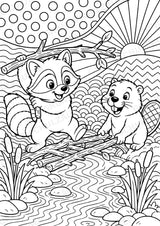 Waschbär POP Art Ausmalbilder 15 Malvorlagen – Materialseite 14