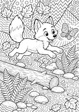 Wolf POP Art Ausmalbilder 15 Malvorlagen – Materialseite 2