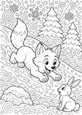Wolf POP Art Ausmalbilder 15 Malvorlagen – Materialseite 4