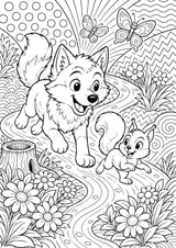Wolf POP Art Ausmalbilder 15 Malvorlagen – Materialseite 7
