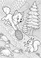 Wolf POP Art Ausmalbilder 15 Malvorlagen – Materialseite 10