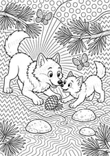 Wolf POP Art Ausmalbilder 15 Malvorlagen – Materialseite 15