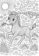 Zebra POP Art Ausmalbilder 15 Malvorlagen – Materialseite 12