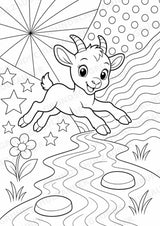 Ziege POP Art Ausmalbilder 15 Malvorlagen – Materialseite 2