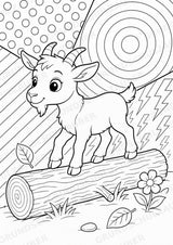 Ziege POP Art Ausmalbilder 15 Malvorlagen – Materialseite 3