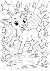 Ziege POP Art Ausmalbilder 15 Malvorlagen – Materialseite 7