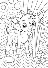 Ziege POP Art Ausmalbilder 15 Malvorlagen – Materialseite 9