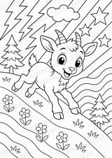 Ziege POP Art Ausmalbilder 15 Malvorlagen – Materialseite 10