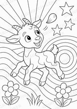 Ziege POP Art Ausmalbilder 15 Malvorlagen – Materialseite 16