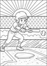 Baseball POP Art Ausmalbilder 15 Malvorlagen – Materialseite 8