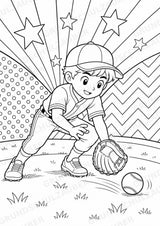 Baseball POP Art Ausmalbilder 15 Malvorlagen – Materialseite 10