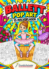 Ballett POP Art Ausmalbilder 15 Malvorlagen – Cover