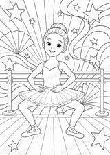 Ballett POP Art Ausmalbilder 15 Malvorlagen – Materialseite 2