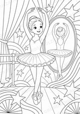 Ballett POP Art Ausmalbilder 15 Malvorlagen – Materialseite 8