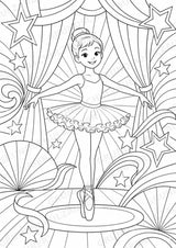 Ballett POP Art Ausmalbilder 15 Malvorlagen – Materialseite 9