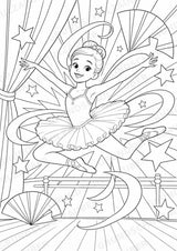 Ballett POP Art Ausmalbilder 15 Malvorlagen – Materialseite 10