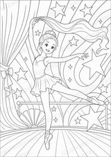 Ballett POP Art Ausmalbilder 15 Malvorlagen – Materialseite 13