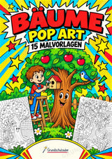 Bäume POP Art Ausmalbilder 15 Malvorlagen – Cover