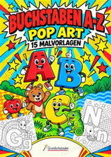 Buchstaben von A-Z POP Art Ausmalbilder 15 Malvorlagen – Cover