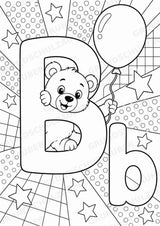 Buchstaben von A-Z POP Art Ausmalbilder 15 Malvorlagen – Materialseite 4
