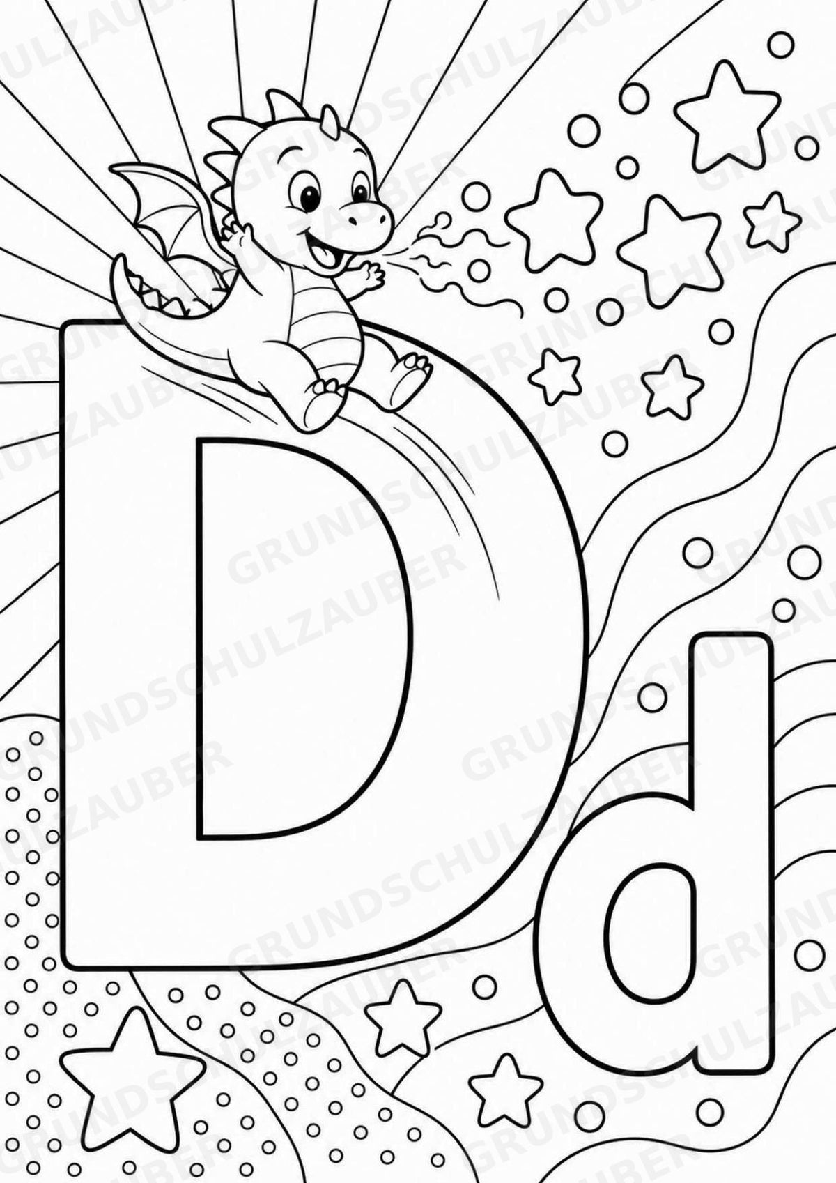 Buchstaben von A-Z POP Art Ausmalbilder 15 Malvorlagen – Materialseite 6