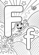Buchstaben von A-Z POP Art Ausmalbilder 15 Malvorlagen – Materialseite 8