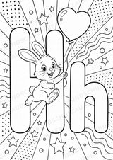 Buchstaben von A-Z POP Art Ausmalbilder 15 Malvorlagen – Materialseite 10