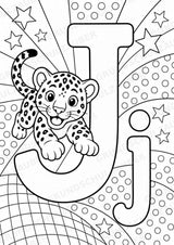 Buchstaben von A-Z POP Art Ausmalbilder 15 Malvorlagen – Materialseite 12