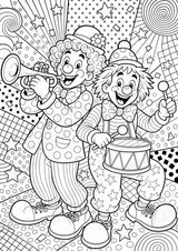 Clowns POP Art Ausmalbilder 15 Malvorlagen – Materialseite 4