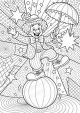Clowns POP Art Ausmalbilder 15 Malvorlagen – Materialseite 7