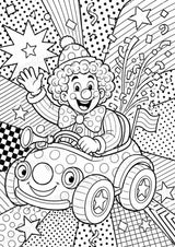 Clowns POP Art Ausmalbilder 15 Malvorlagen – Materialseite 8