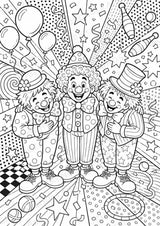 Clowns POP Art Ausmalbilder 15 Malvorlagen – Materialseite 16