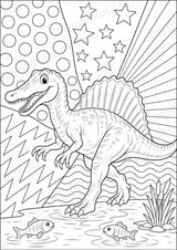 Dinosaurier POP Art Ausmalbilder 15 Malvorlagen – Materialseite 9