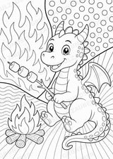 Drachen POP Art Ausmalbilder 15 Malvorlagen – Materialseite 8